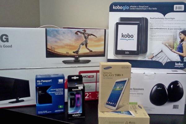 electronic devices offered in prize draw