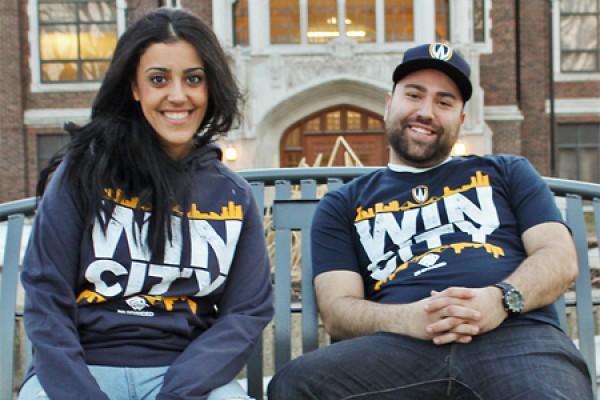 ara Mazhar and Ronnie Haidar modelling Wincity Lancers apparel