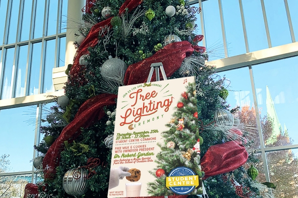 Tree in student centre commons