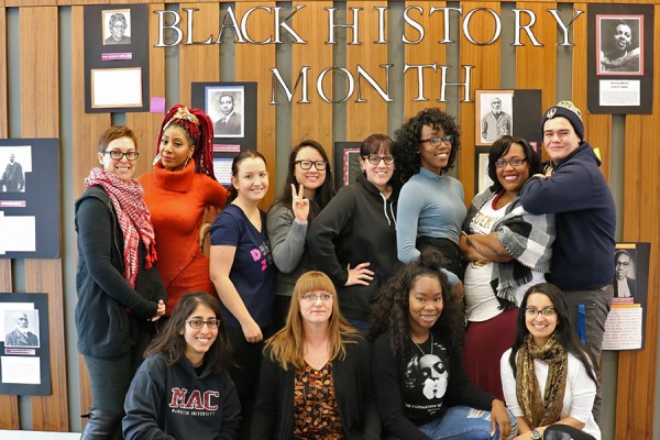 Members of the student Black Lives Matter Committee