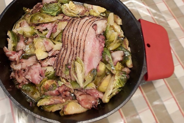 Brussels sprouts with bacon