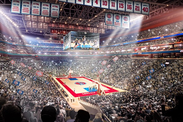 interior, Little Caesars Arena