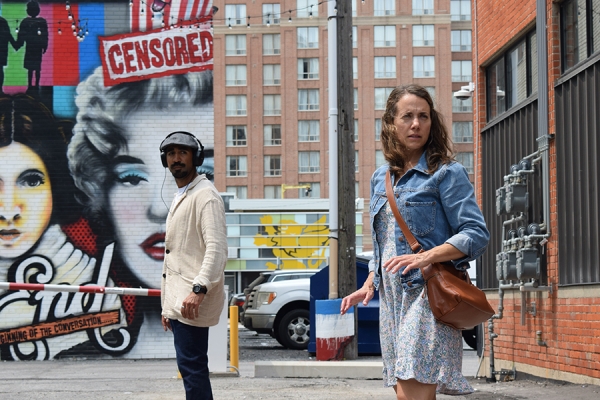 Nadeem Phillip and UWindsor drama professor Meaghen Quinn