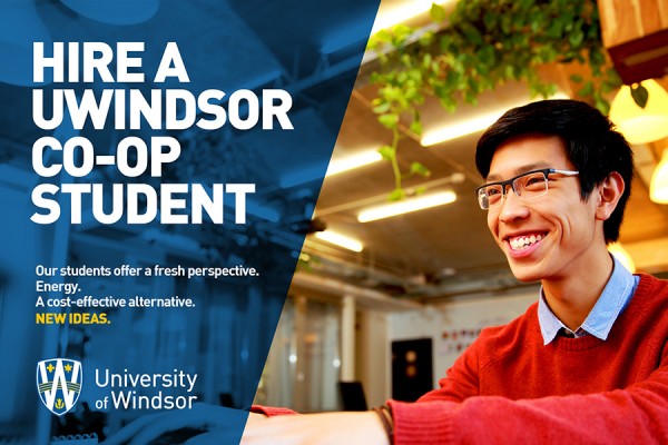 mage that says &quot;Hire a UWindsor co-op student&quot;