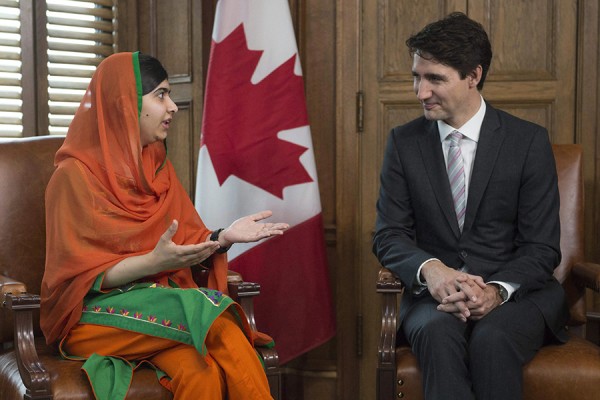 Malala Yousafzai, Justin Trudeau