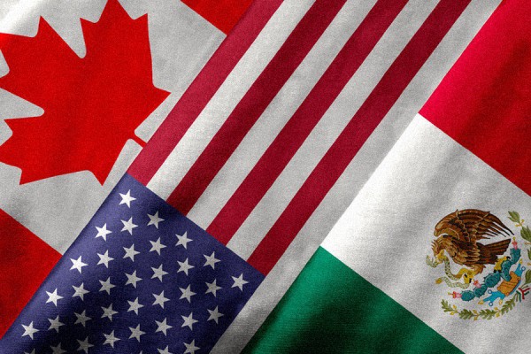 flags of Canada, U.S. and Mexico