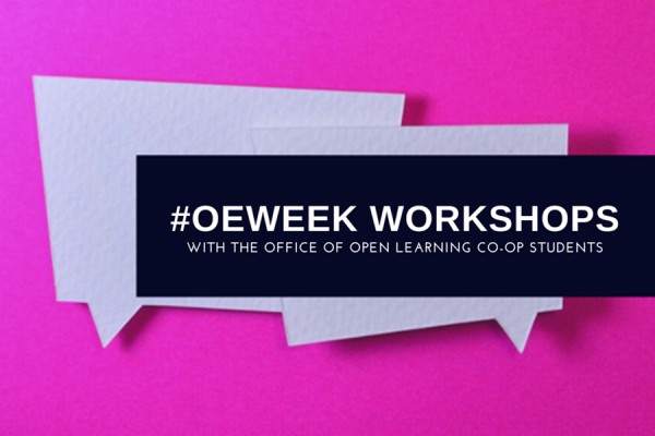 graphic highlighting hashtag #OEweek