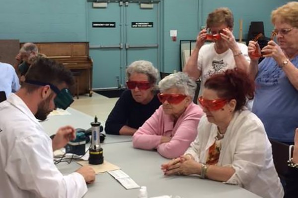 Seniors at the Life After Fifty West Windsor community centre enjoyed a workshop on forensic sciences.