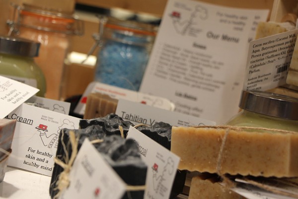 The Campus Bookstore sells natural skin care products handmade by UWindsor chef Andrew Braithwaite.