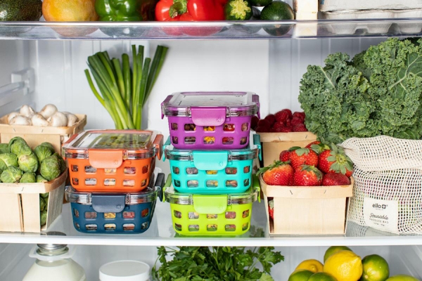 fridge full of food