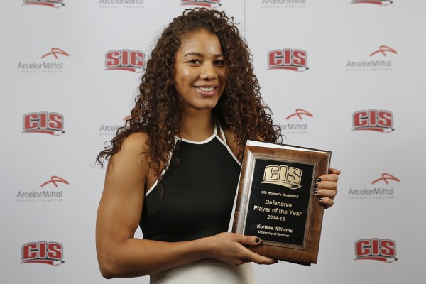 Lancer Women’s Basketball star Korissa Williams named this week among eight finalists for the 23rd annual BLG Award as CIS Female Athlete of the Year.