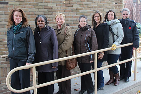 Members of the foliage and lighting survey team.