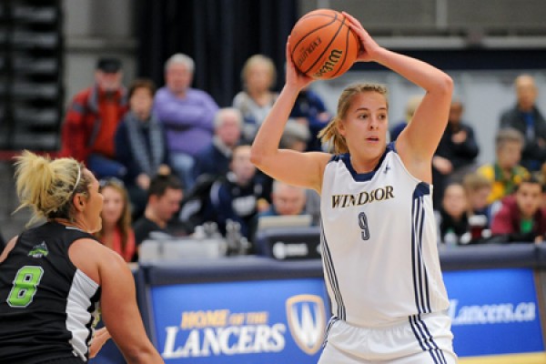 Guard Kim Moroun of the Lancer women’s basketball team.