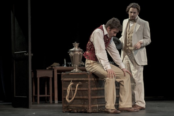 Mauro Meo as Konstantin Stanislavski and Andrew Iles as Anton Chekhov