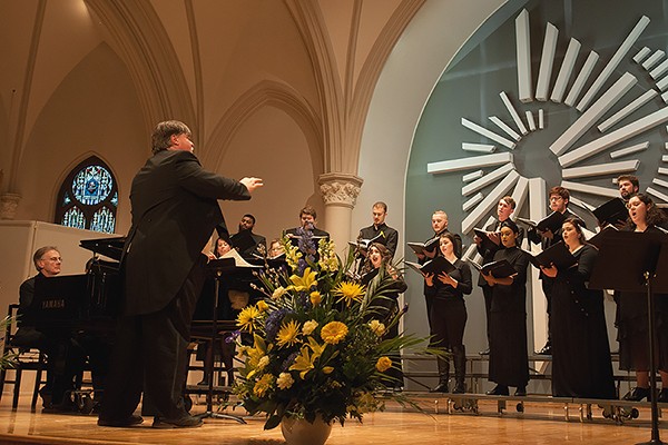 ruce J. G. Kotowich directs the UWindsor Chamber Choir.