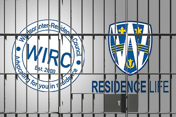 Residence graphics behind bars