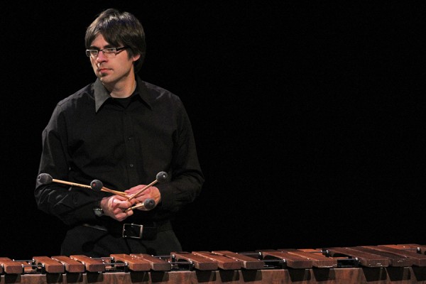 Nicholas Papador at marimba