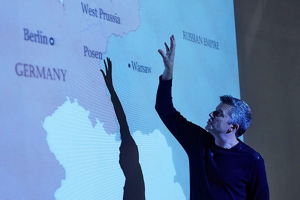 History professor Rob Nelson narrates over a map of eastern Europe 