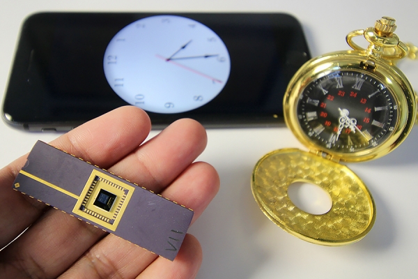 timing devices: watch, smartphone, silicon chip