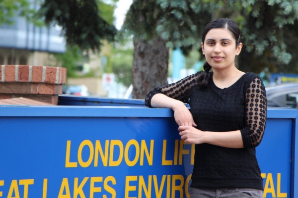 Katherine Balasingham, a student at the Great Lakes Institute for Environmental Research, is exploring ways to find rare aquatic species by extracting their left-behind DNA from water samples.