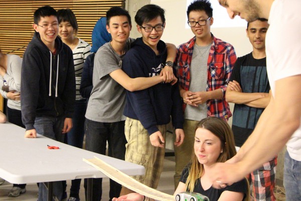High school seniors put the bridges they built to the test, at the Centre for Engineering Innovation competition. 