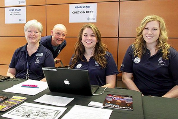 Head Start registration desk