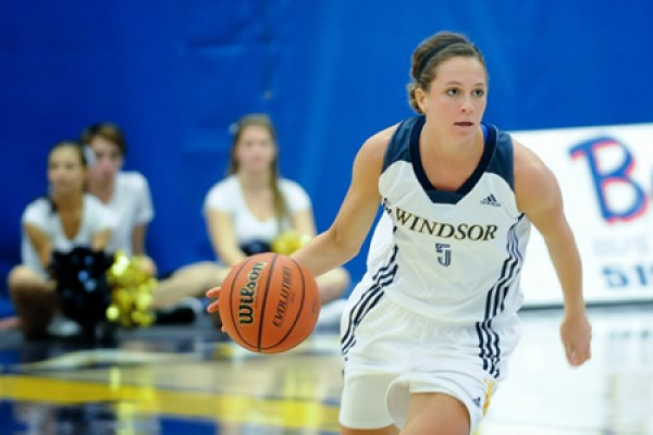 Guard Kristine Lalonde of the Lancer women’s basketball team.