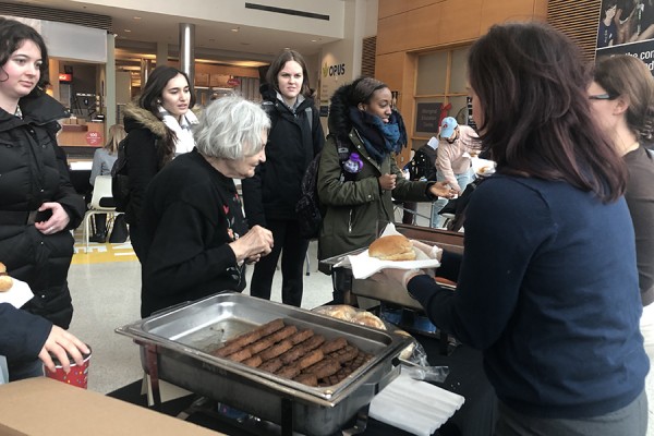 Students, faculty, and staff attended the UWinsite Student Appreciation and Feedback barbecue Tuesday.