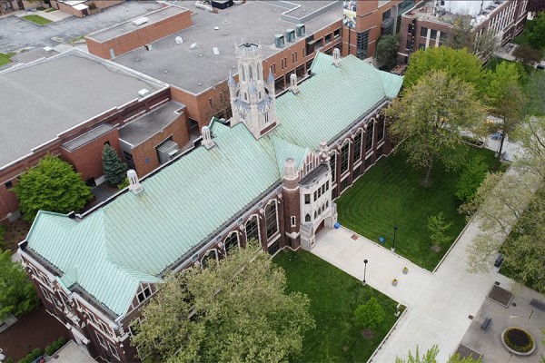 UWindsor campus as seen from above