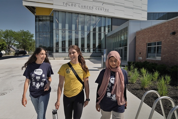 students outside Lancer Toldo Centre