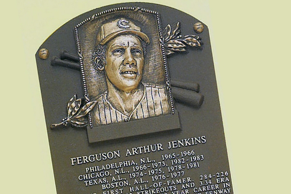 Fergie Jenkins Hall of Fame plaque