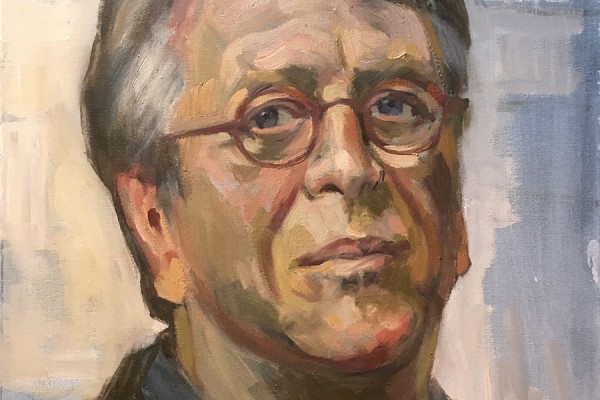 A portrait of Hans Hansen by painter Laurie McGaw.