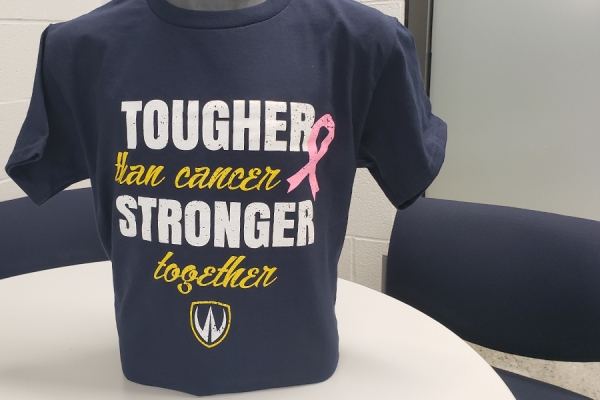 T-shirt Tougher than cancer, stronger together