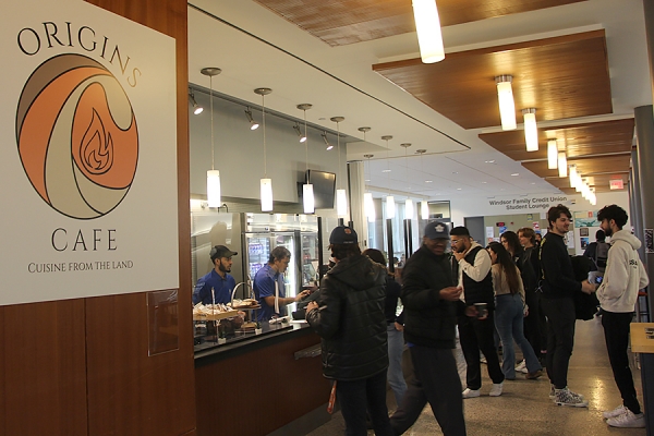 Origins café in the Toldo Health Education Centre