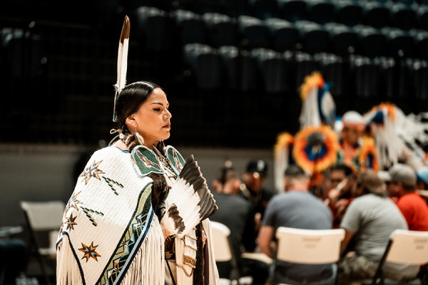 dancer at powwow