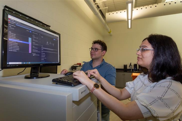 woman working on computer