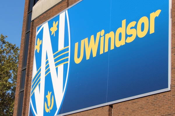 billboard of UWindsor logo