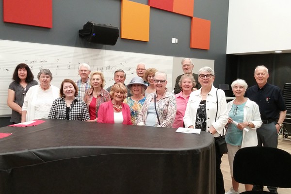 Members of the Windsor University Retirees’ Association and Uni-Com Lifelong Learning toured the SoCA Armouries on Tuesday.
