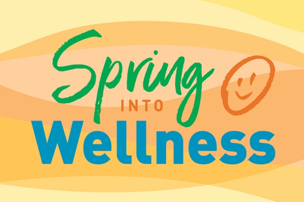 Spring into Wellness text