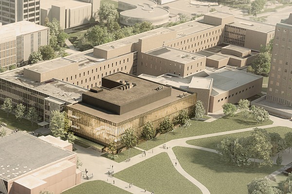 artist’s rendering of the new Science Research and Innovation Facility