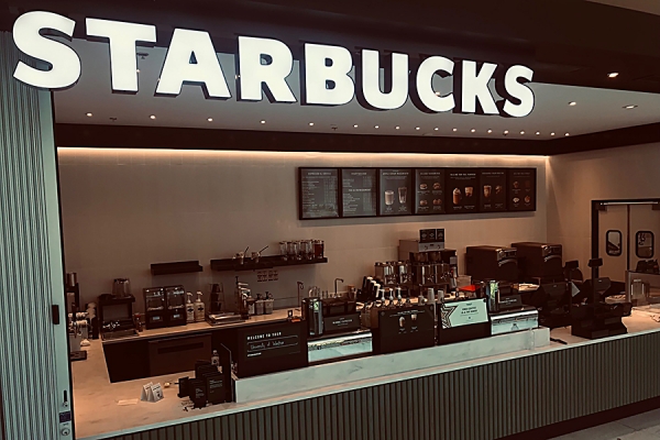 Starbucks outlet in student centre