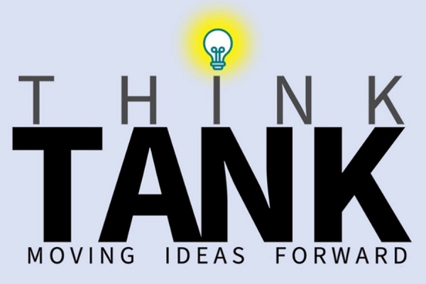 Think Tank logo with lightbulb