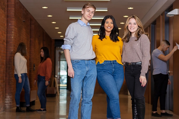 students looking happy to be here