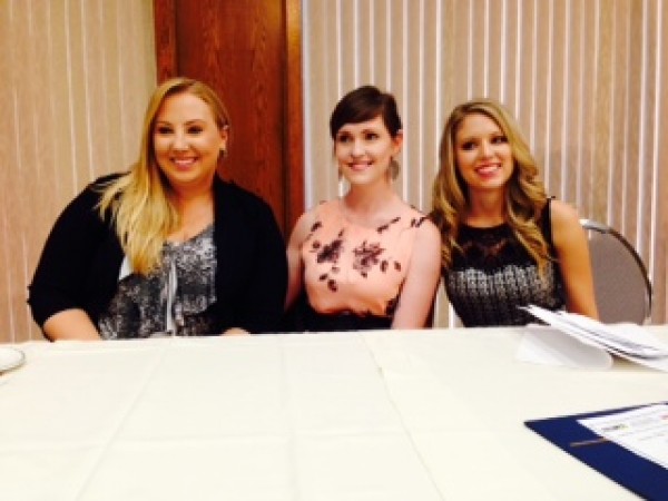 2013 Athena Scholarship winners Leslie Skakun, Christie Kluytmans and Julia Church