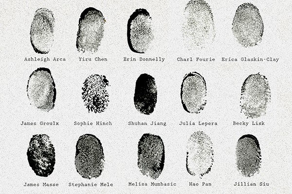 fingerprints of BFA students