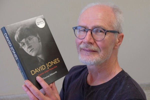 Tom Dilworth holding book: David Jones