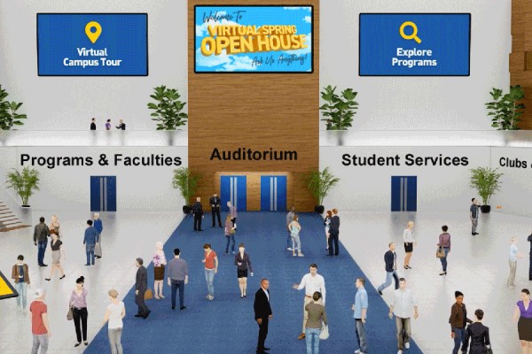 view of virtual open house lobby
