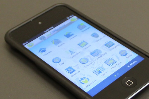 smartphone displaying myUWindsor app