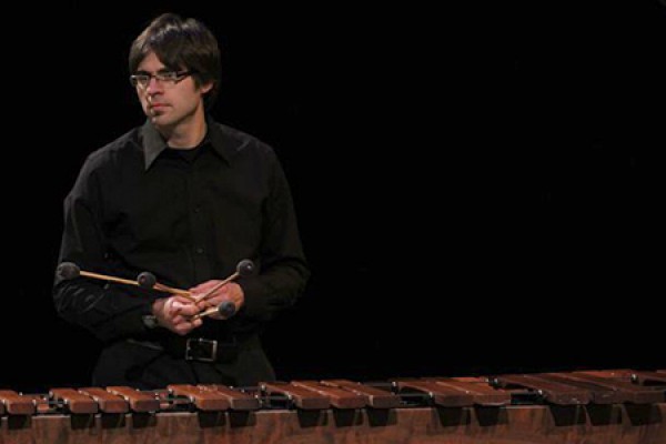 Nicholas Papador at marimba