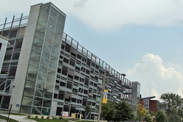 campus parking garage